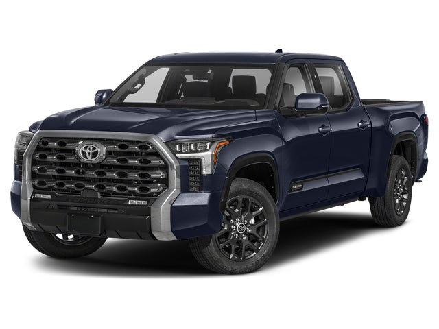 Blue 2023 Toyota Tundra Platinum CrewMax Cab 4WD Pickup Truck Four-Wheel Drive Automatic