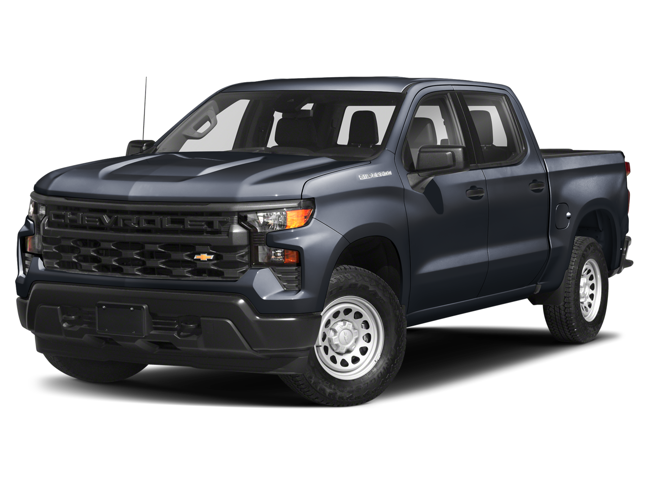 Sterling Gray Metallic 2024 Chevrolet Silverado 1500 LT Crew Cab 4WD Pickup Truck Four-Wheel Drive Automatic