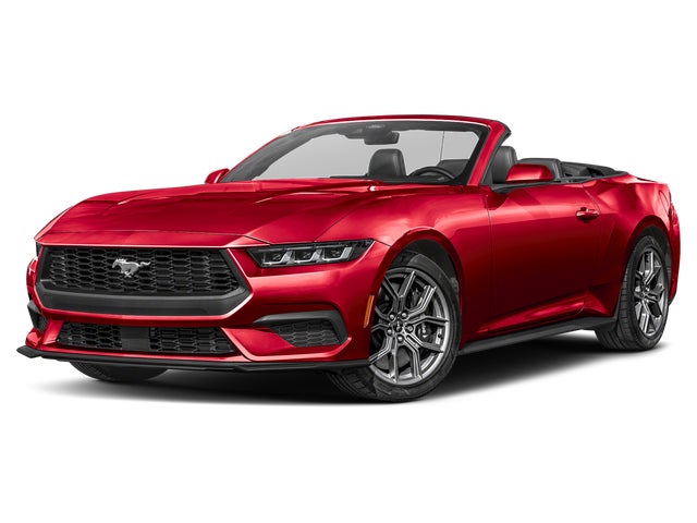 Red Metallic 2024 Ford Mustang EcoBoost Convertible RWD Convertible Rear-Wheel Drive Automatic