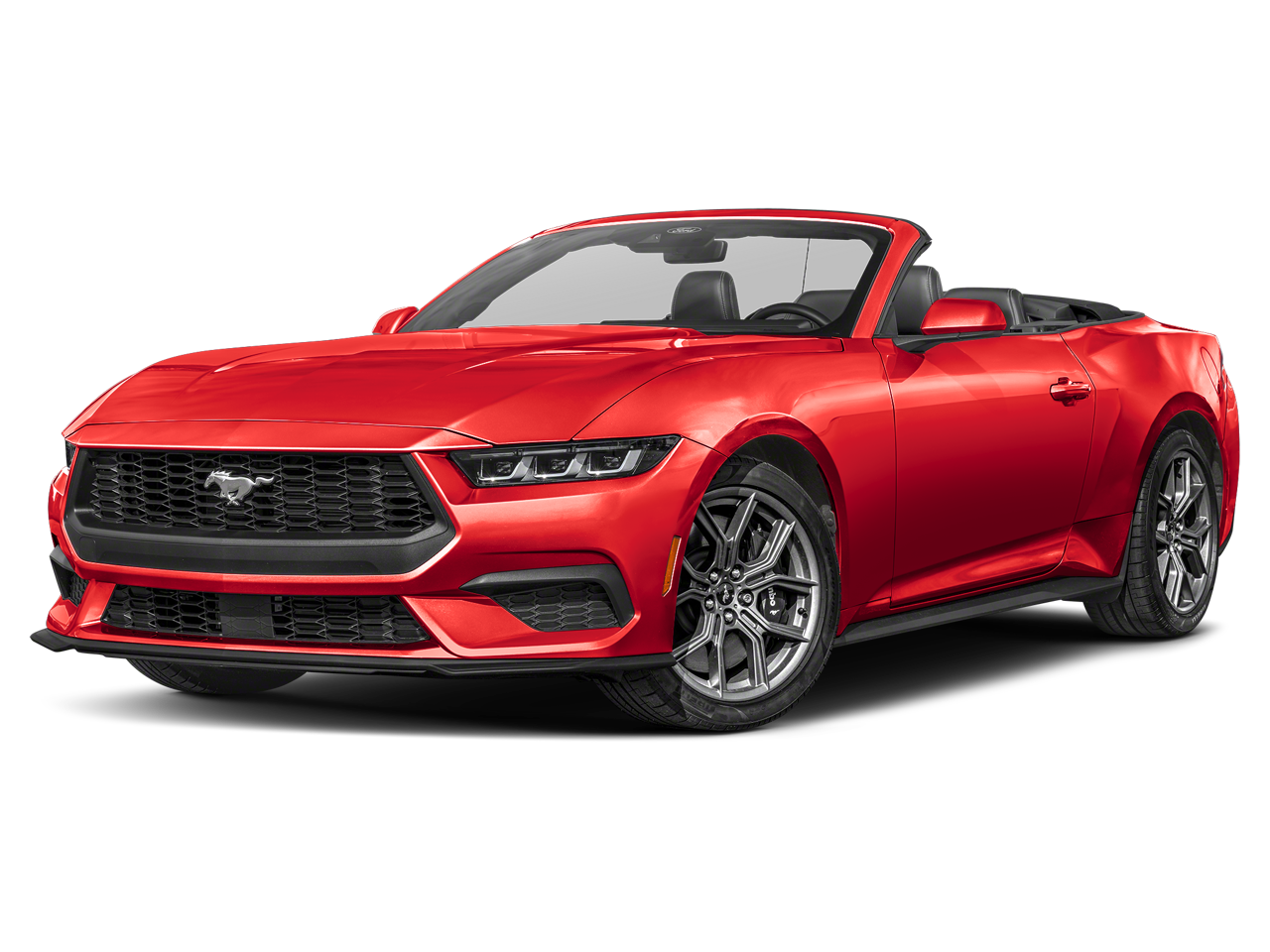 Red 2024 Ford Mustang EcoBoost Convertible RWD Convertible Rear-Wheel Drive Automatic