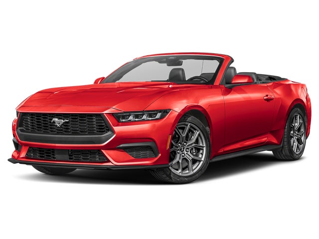 Red 2024 Ford Mustang EcoBoost Convertible RWD Convertible Rear-Wheel Drive Automatic