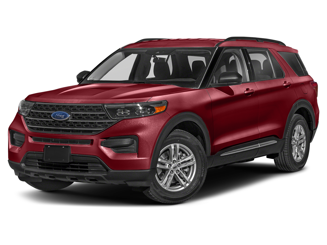 Rapid Red Metallic Tinted Clearcoat 2024 Ford Explorer XLT AWD SUV / Crossover All-Wheel Drive Automatic