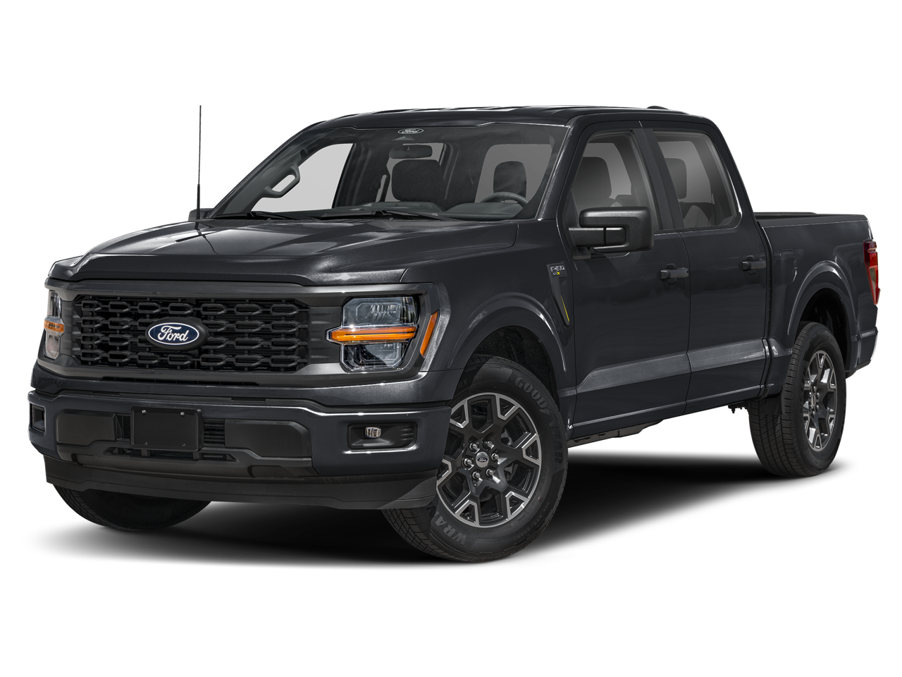 Gray Metallic 2024 Ford F-150 STX SuperCrew 4WD Pickup Truck Four-Wheel Drive Automatic