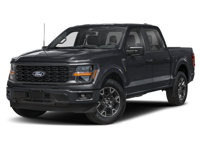 Gray Metallic 2024 Ford F-150 STX SuperCrew 4WD Pickup Truck Four-Wheel Drive Automatic
