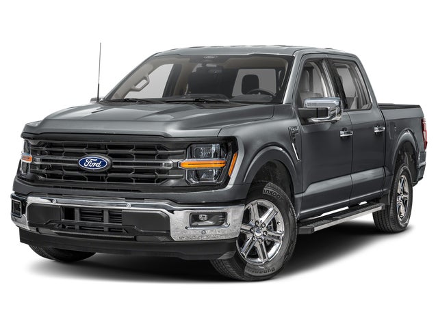 Black Metallic 2024 Ford F-150 XLT SuperCrew 4WD Pickup Truck Four-Wheel Drive Automatic