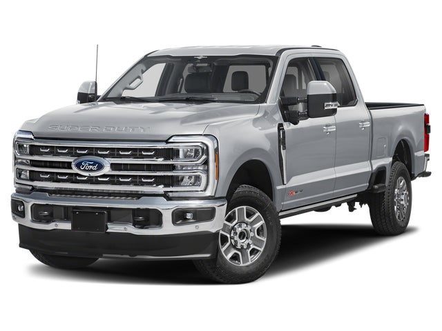 White 2024 Ford F-250 Super Duty Lariat Crew Cab 4WD Pickup Truck Four-Wheel Drive