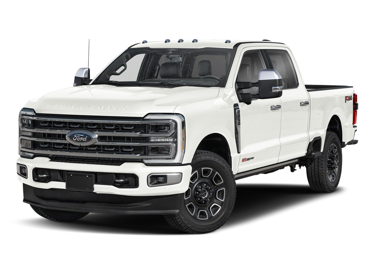 Black 2024 Ford F-250 Super Duty Platinum Crew Cab 4WD Pickup Truck Four-Wheel Drive Automatic