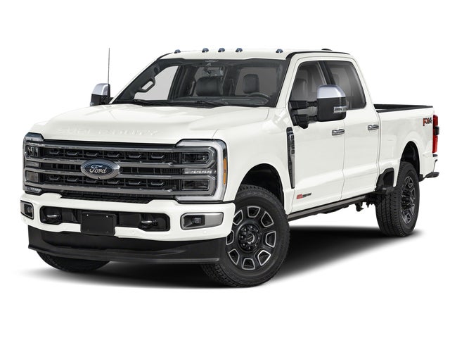 Black 2024 Ford F-250 Super Duty Platinum Crew Cab 4WD Pickup Truck Four-Wheel Drive Automatic