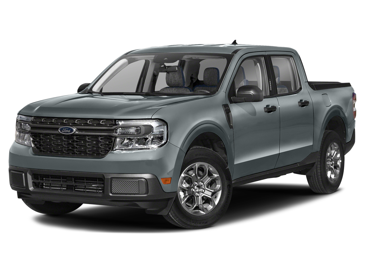 Silver Metallic 2024 Ford Maverick XLT SuperCrew FWD Pickup Truck Front-Wheel Drive Automatic