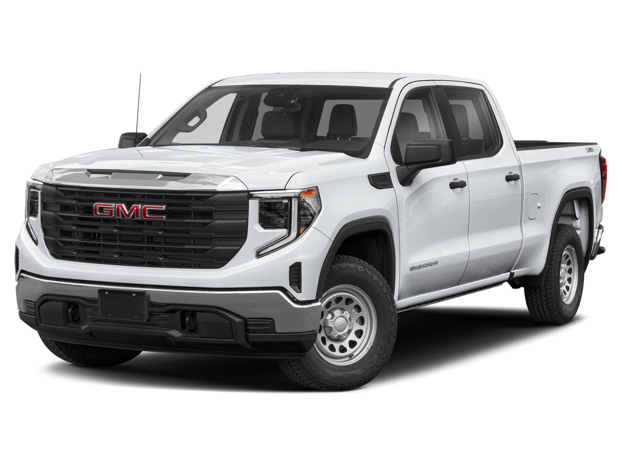 Summit White 2024 GMC Sierra 1500 Elevation Standard Crew Cab 4WD Pickup Truck Four-Wheel Drive Automatic
