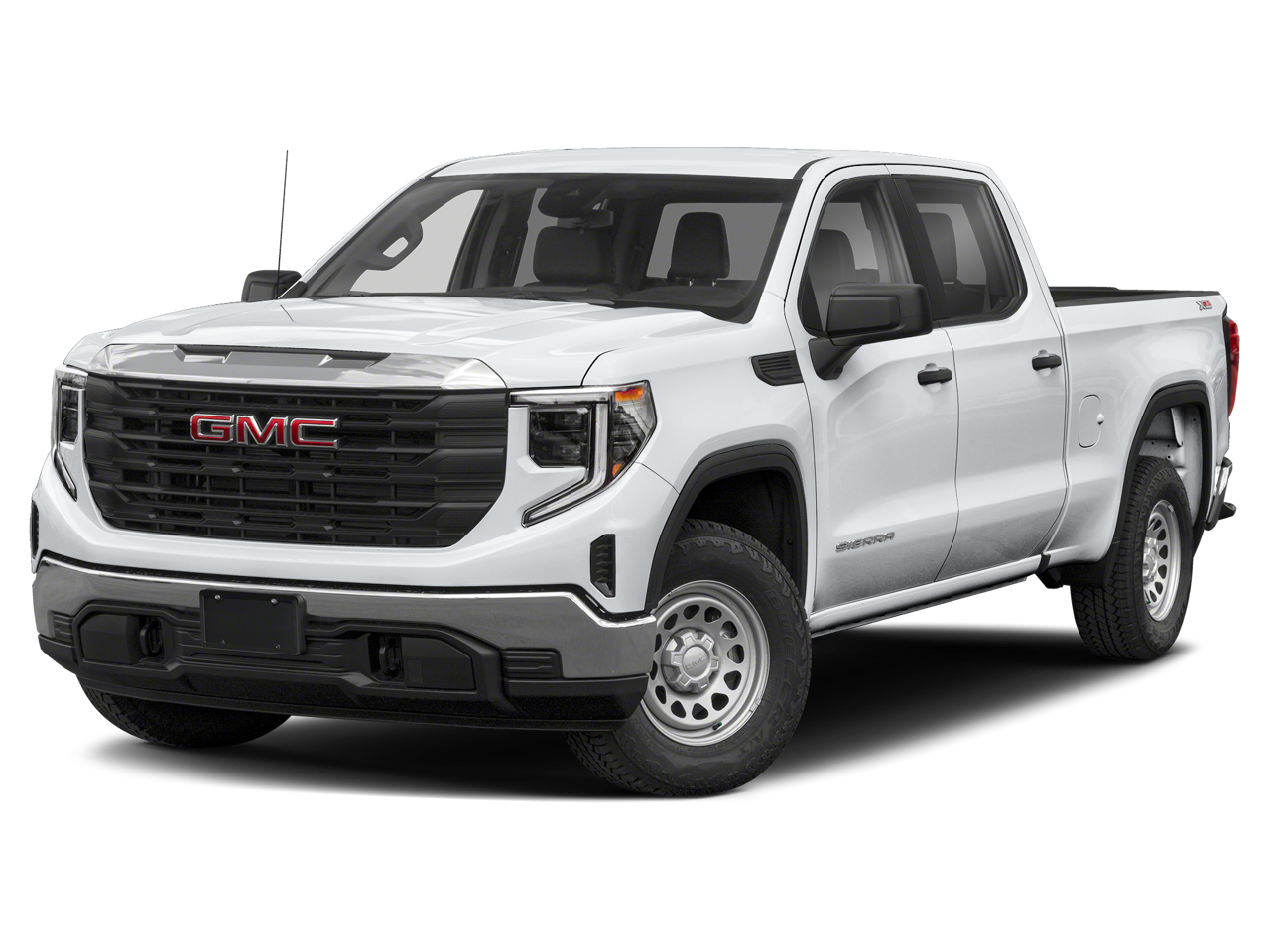 Sterling Metallic 2024 GMC Sierra 1500 Pro Crew Cab 4WD Pickup Truck Four-Wheel Drive Automatic