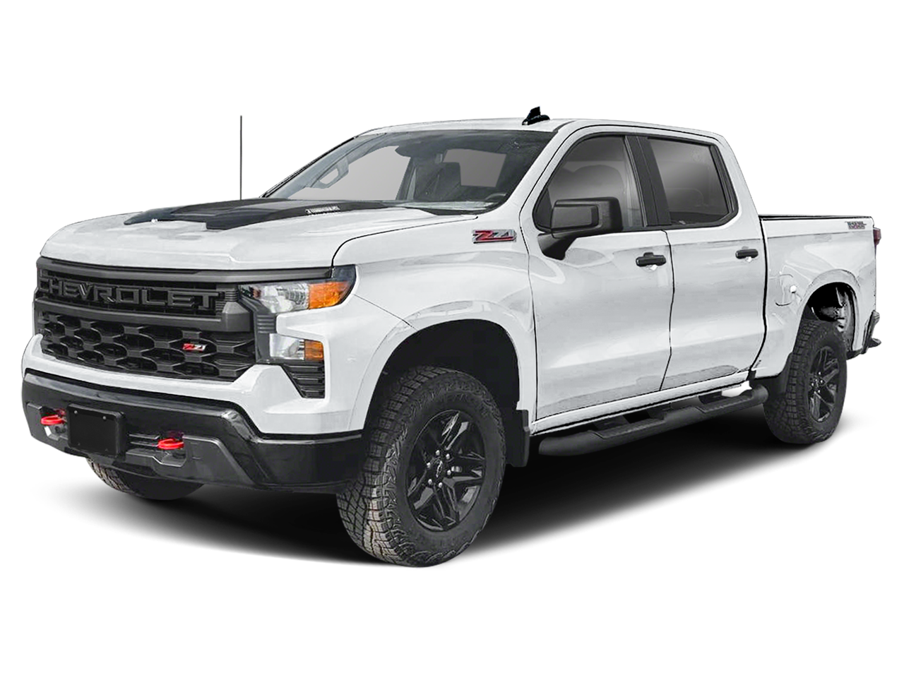 White 2025 Chevrolet Silverado 1500 Pickup Truck Four-Wheel Drive Automatic