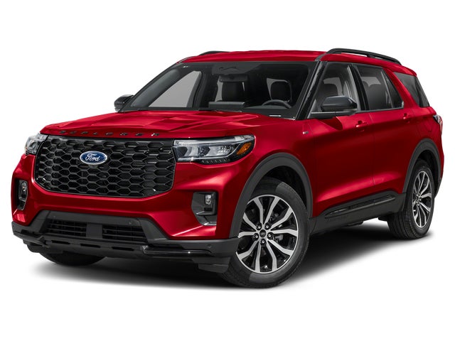 Red Metallic 2025 Ford Explorer ST-Line AWD SUV / Crossover All-Wheel Drive Automatic