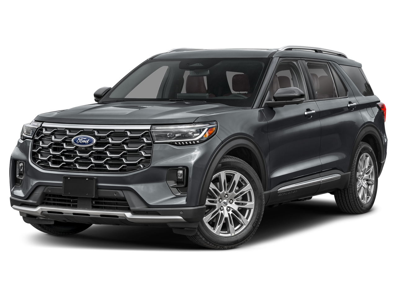 Black Metallic 2025 Ford Explorer Platinum AWD SUV / Crossover All-Wheel Drive Automatic