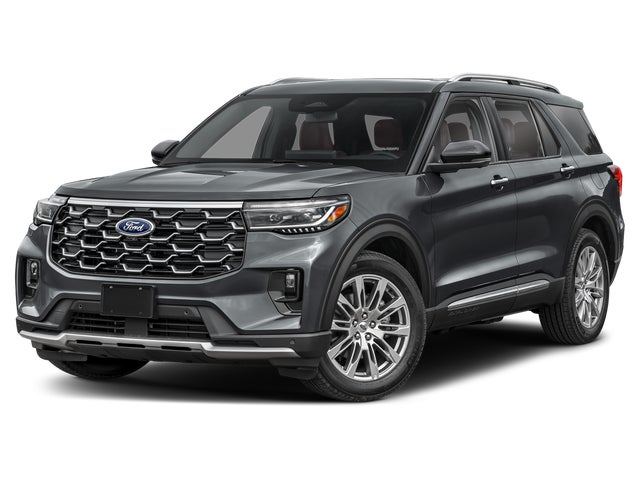 Black Metallic 2025 Ford Explorer Platinum AWD SUV / Crossover All-Wheel Drive Automatic