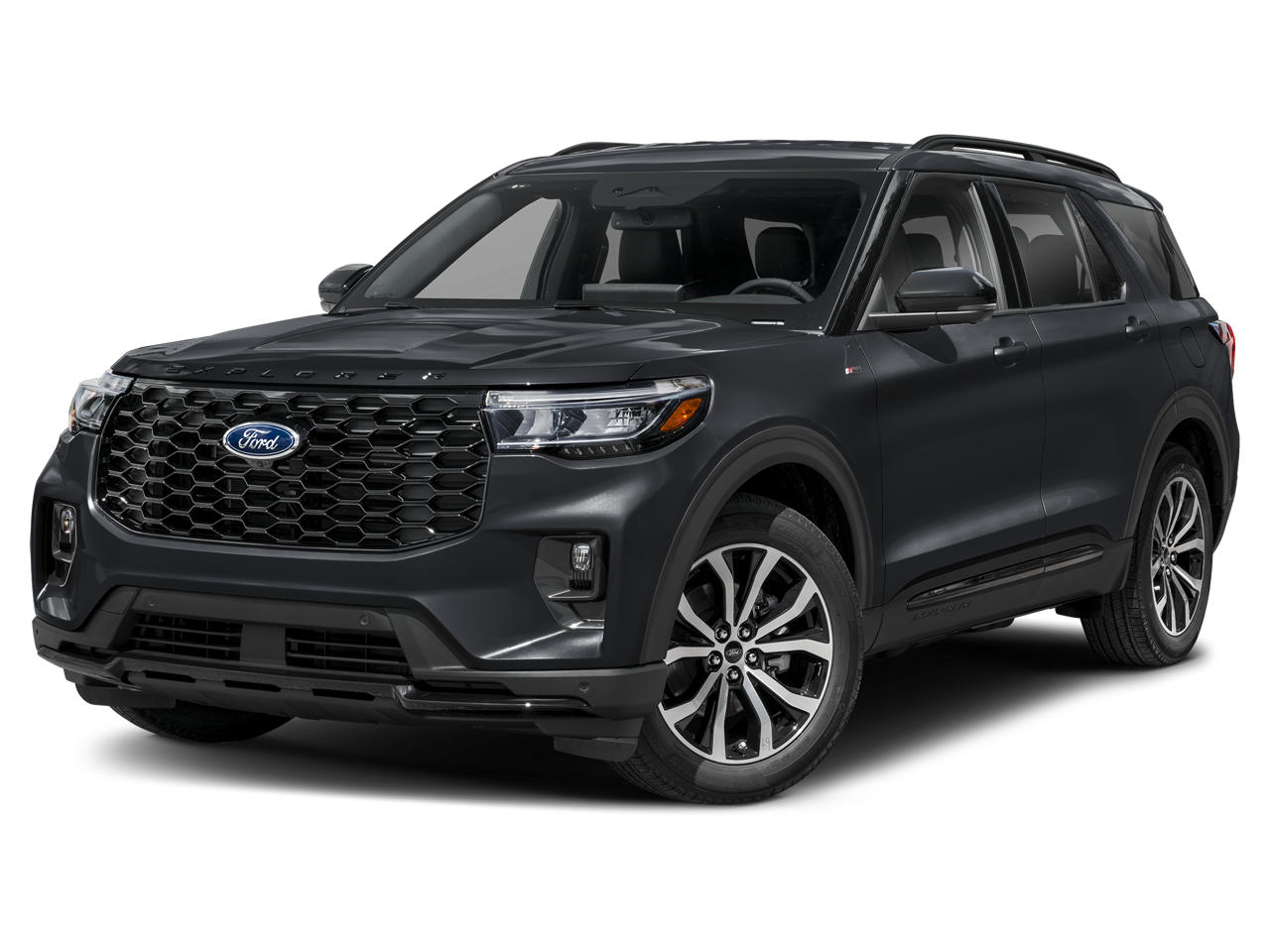 Agate Black Metallic 2025 Ford Explorer ST-Line AWD SUV / Crossover All-Wheel Drive Automatic