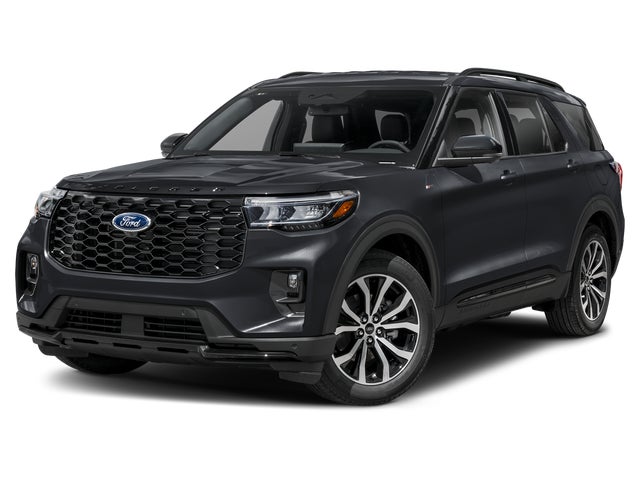 Agate Black Metallic 2025 Ford Explorer ST-Line AWD SUV / Crossover All-Wheel Drive Automatic