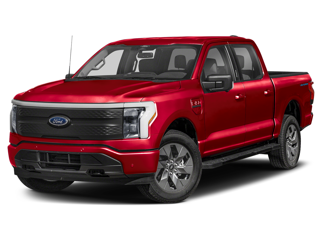 Space White Metallic 2025 Ford F-150 Lightning Pickup Truck All-Wheel Drive Automatic