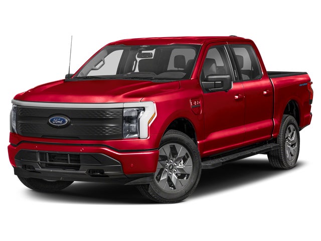 Space White Metallic 2025 Ford F-150 Lightning Pickup Truck All-Wheel Drive Automatic
