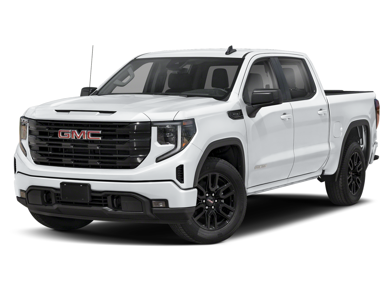 Summit White 2025 GMC Sierra 1500 Elevation Crew Cab 4WD Pickup Truck Four-Wheel Drive Automatic