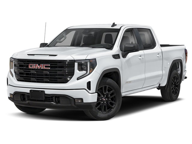 Summit White 2025 GMC Sierra 1500 Elevation Crew Cab 4WD Pickup Truck Four-Wheel Drive Automatic