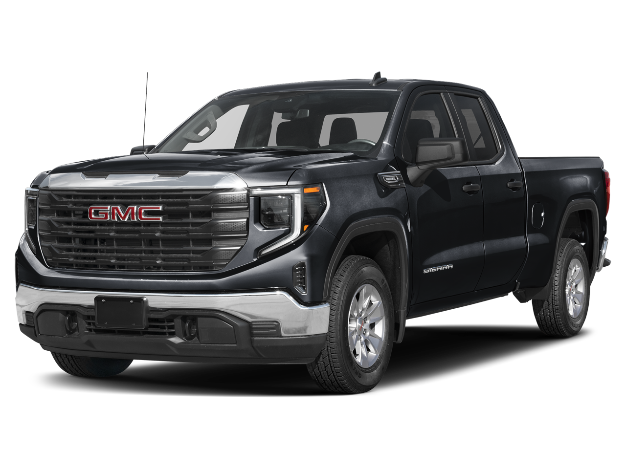 Used 2025 Onyx Black GMC 4WD Double Cab Standard Box Elevation with 3SB image 24