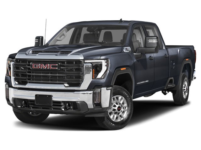 Summit White 2025 GMC Sierra 2500HD Denali Crew Cab 4WD Pickup Truck Four-Wheel Drive Automatic