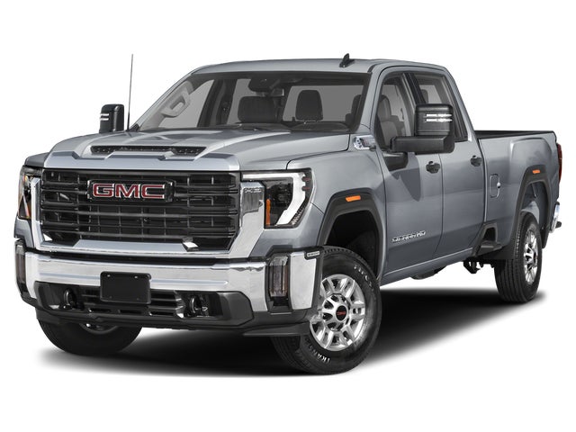 Summit White 2025 GMC Sierra 2500HD Denali Crew Cab 4WD Pickup Truck Four-Wheel Drive Automatic