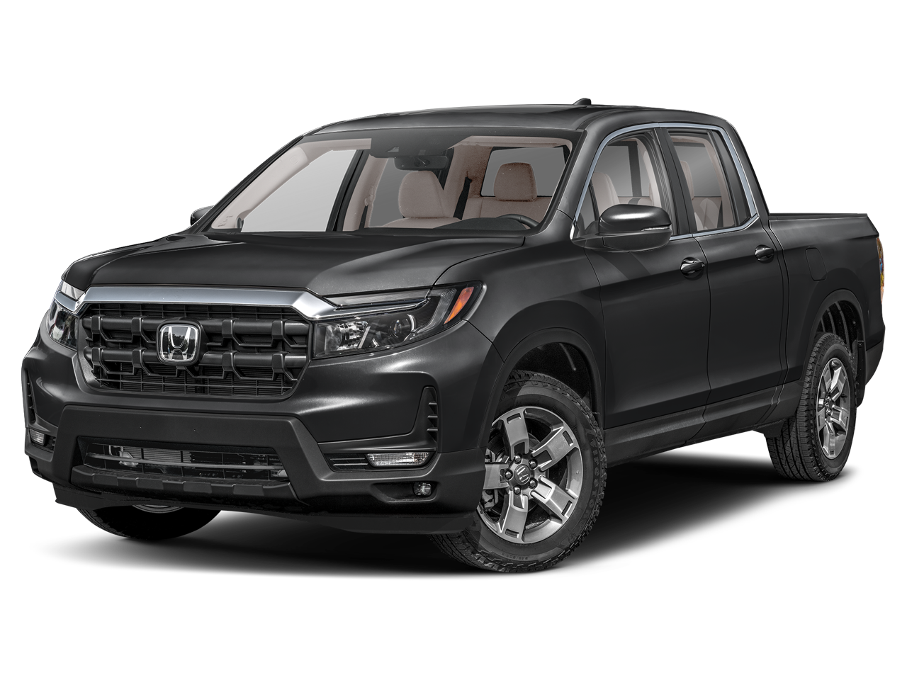 Black 2025 Honda Ridgeline RTL AWD Pickup Truck All-Wheel Drive 9-Speed Automatic