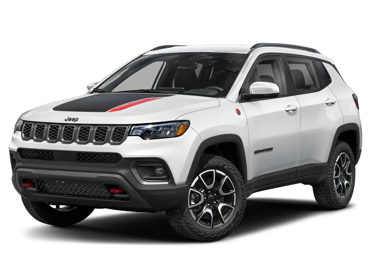 White 2025 Jeep Compass Trailhawk 4WD SUV / Crossover Four-Wheel Drive 8-Speed Automatic