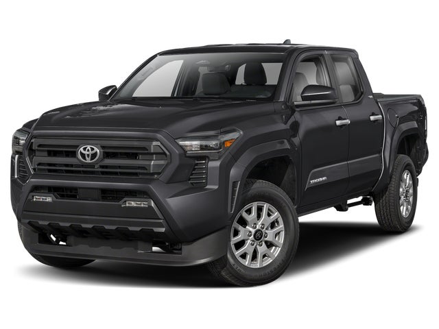 Black 2025 Toyota Tacoma SR5 Double Cab 4WD Pickup Truck Four-Wheel Drive 8-Speed Automatic