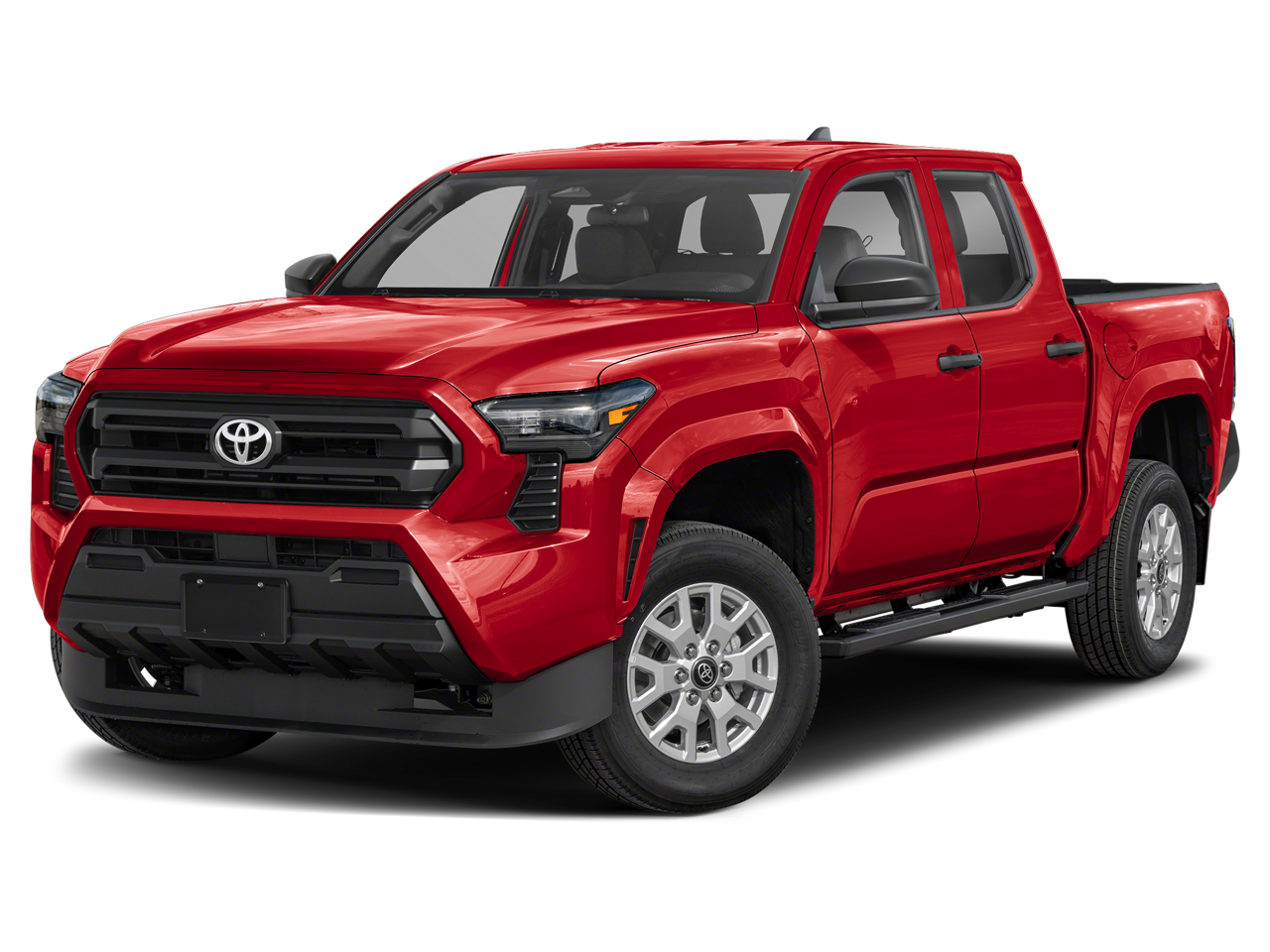 Red 2025 Toyota Tacoma Pickup Truck Four-Wheel Drive Manual