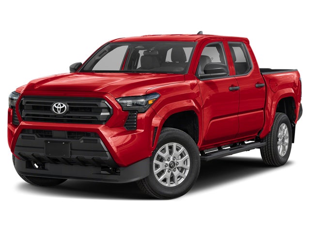 Red 2025 Toyota Tacoma Pickup Truck Four-Wheel Drive Manual
