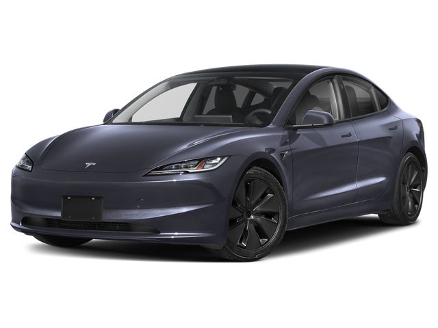 Stealth Gray 2025 Tesla Model 3 Sedan Rear-Wheel Drive Automatic