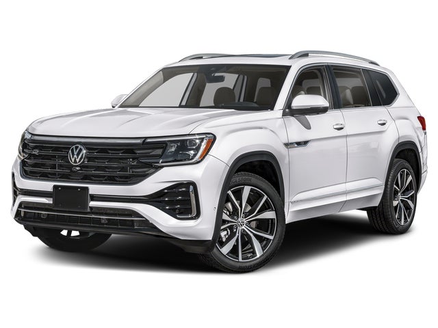 Opal White 2025 Volkswagen Atlas SEL Premium R-Line 4Motion SUV / Crossover All-Wheel Drive 8-Speed Automatic