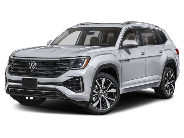 Opal White 2025 Volkswagen Atlas SEL Premium R-Line 4Motion SUV / Crossover All-Wheel Drive 8-Speed Automatic