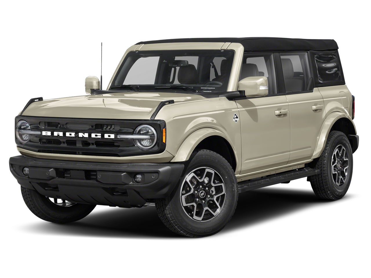 2026 Ford Bronco four-door shown in front left view at Lakeland Ford
