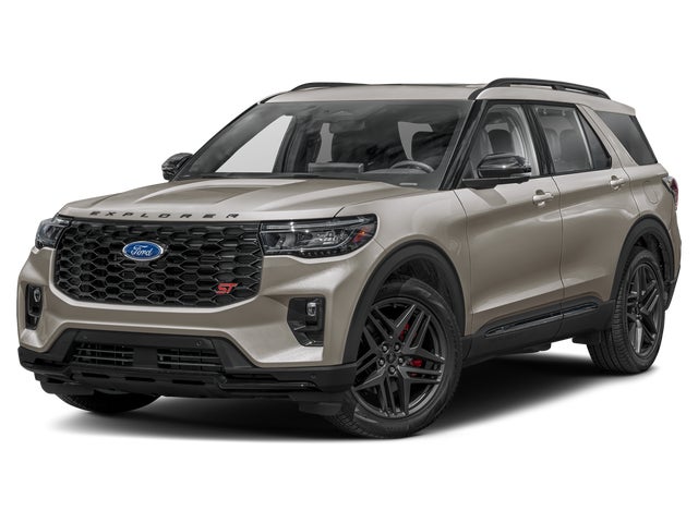 Star White Metallic Tri-Coat 2026 Ford Explorer SUV / Crossover All-Wheel Drive Automatic