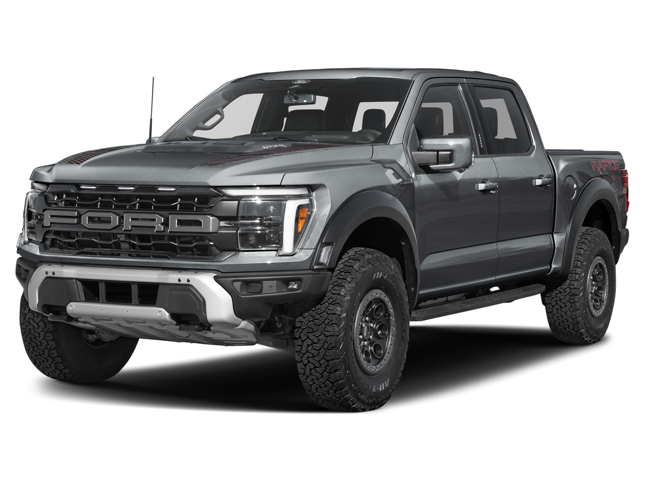 Gray 2026 Ford F-150 Raptor SuperCrew 4WD Pickup Truck Four-Wheel Drive Automatic