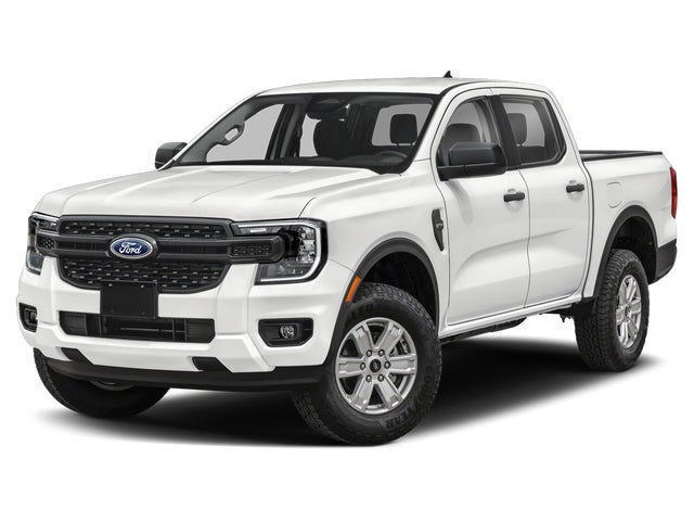 White 2026 Ford Ranger XL SuperCrew 4WD Pickup Truck Four-Wheel Drive Automatic