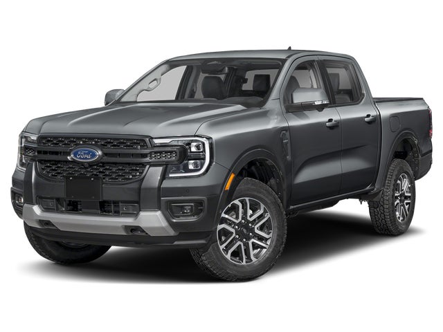 Gray 2026 Ford Ranger Lariat SuperCrew 4WD Pickup Truck Four-Wheel Drive Automatic