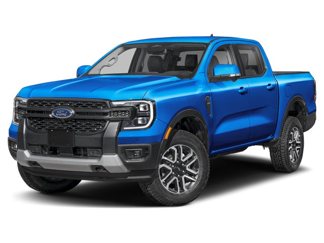 Gray 2026 Ford Ranger Lariat SuperCrew 4WD Pickup Truck Four-Wheel Drive Automatic