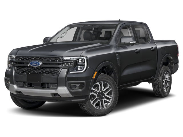 Gray 2026 Ford Ranger Lariat SuperCrew 4WD Pickup Truck Four-Wheel Drive Automatic