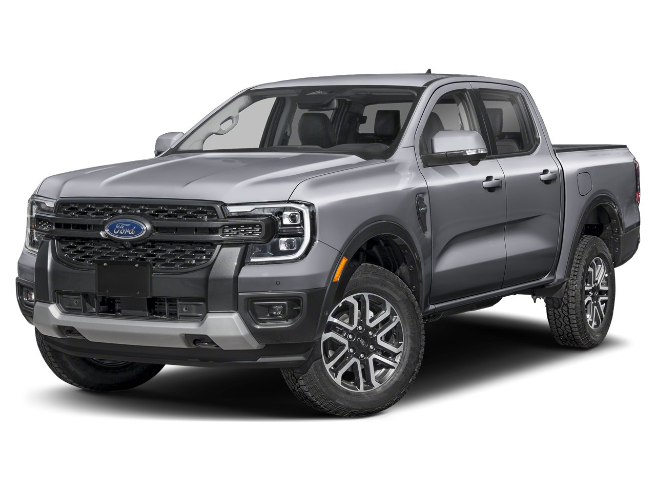 Gray 2026 Ford Ranger Lariat SuperCrew 4WD Pickup Truck Four-Wheel Drive Automatic