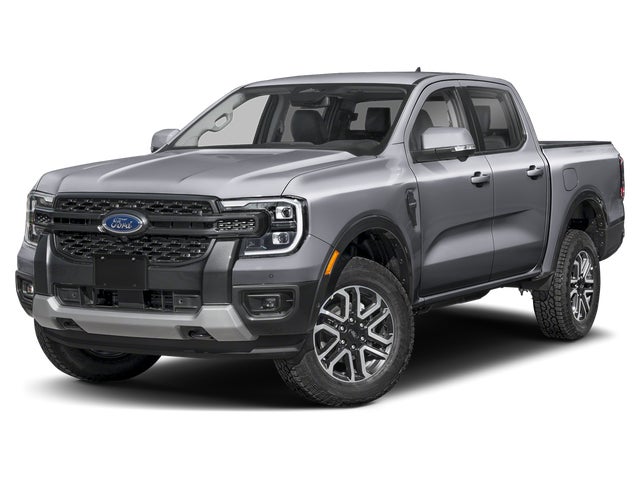 Gray 2026 Ford Ranger Lariat SuperCrew 4WD Pickup Truck Four-Wheel Drive Automatic