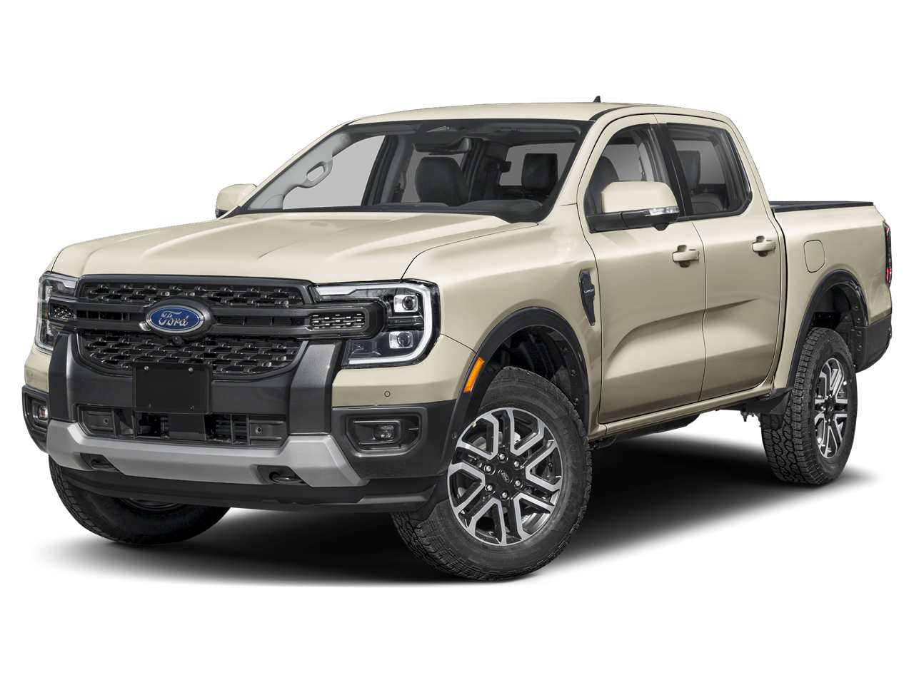 Gray 2026 Ford Ranger Lariat SuperCrew 4WD Pickup Truck Four-Wheel Drive Automatic