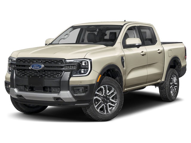 Gray 2026 Ford Ranger Lariat SuperCrew 4WD Pickup Truck Four-Wheel Drive Automatic