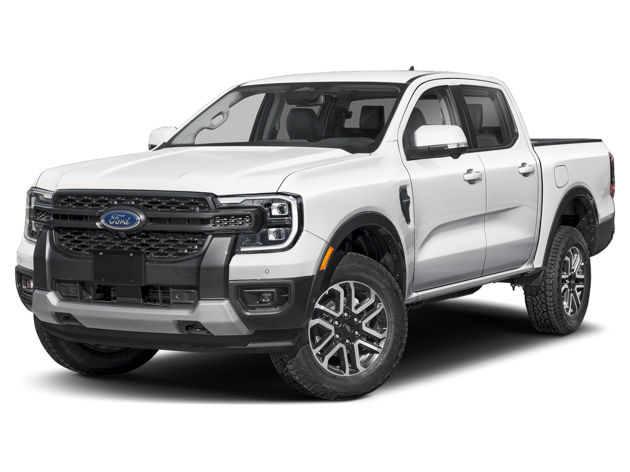Gray 2026 Ford Ranger Lariat SuperCrew 4WD Pickup Truck Four-Wheel Drive Automatic