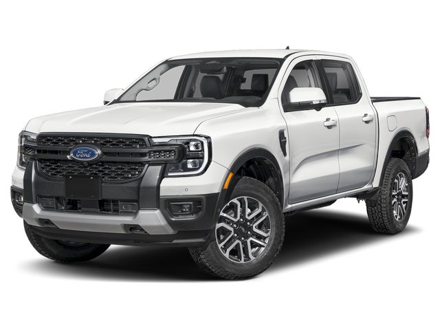 Gray 2026 Ford Ranger Lariat SuperCrew 4WD Pickup Truck Four-Wheel Drive Automatic