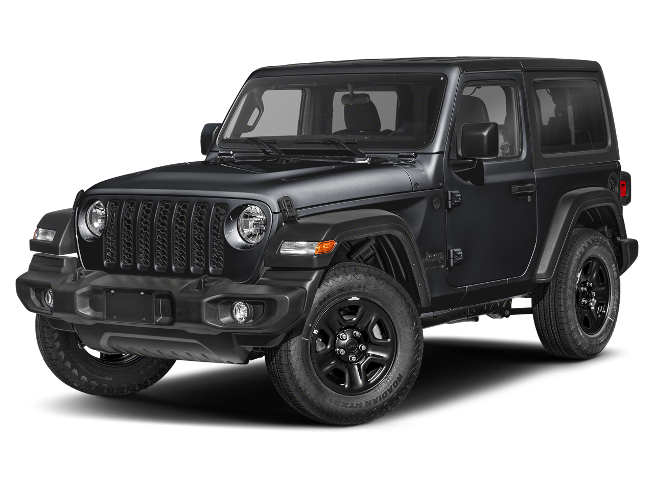 2026 Jeep Wrangler two-door shown in front left view at Manahawkin Chrysler Dodge Jeep Ram
